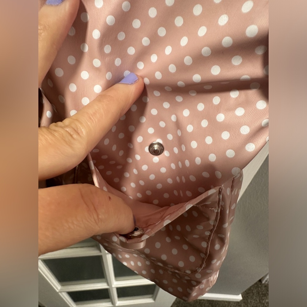 Pink C&C California Line Polka Dot Rain Jacket - Picture 7 of 9